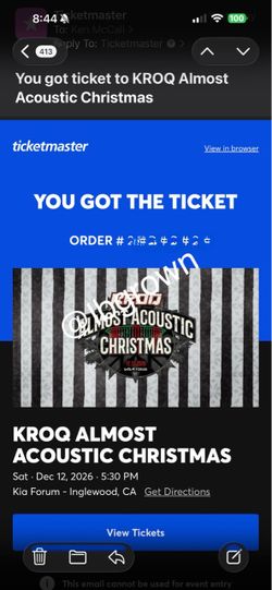 KROQ Almost Acoustic Christmas GA Floor