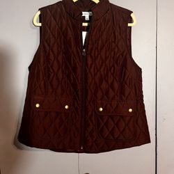 Womens Croft & Barrow Quilted Vest