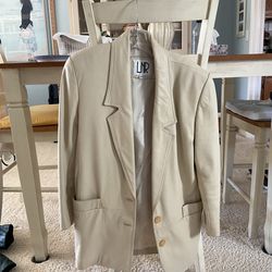 Light Colored Leather Jacket