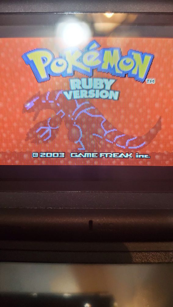 Authenit POKEMON RUBY WITH NEW BATTERY!