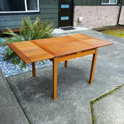 Mid Century Danish Modern Teak Dining Table Vintage