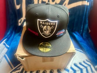 RAIDERS FITTED HAT SIZE-7 3/4 / NEW