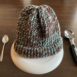 Chunky Knit Beanie Mint Chocolate 