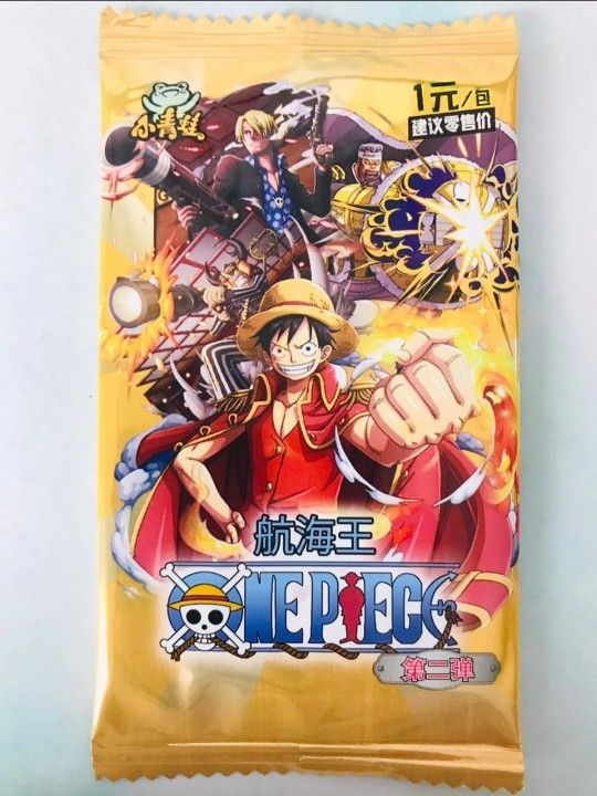 Anime One Piece Wanted Pirate Trading Card CCG TCG Manga 2nd Version - 1 Pack