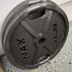 Olympic 45lb weights $40 each