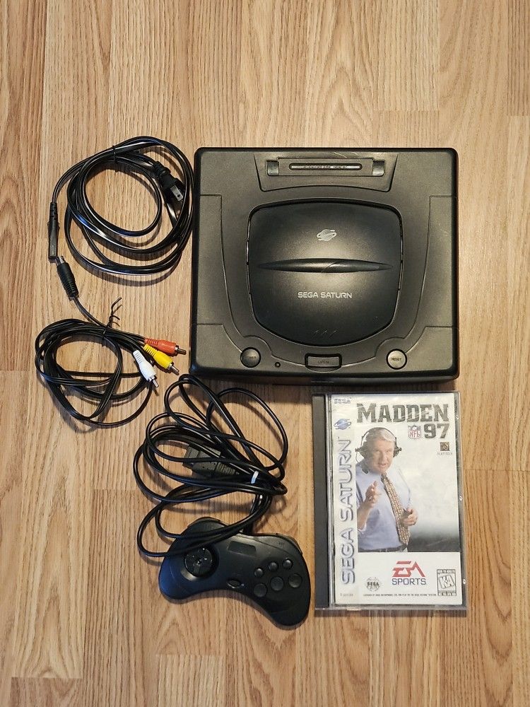 Sega Saturn Complete Model No. MK-80000A With 1 Controller & 1 Game Madden 97