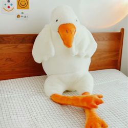 New Giant White Goose Stuffed Pillow