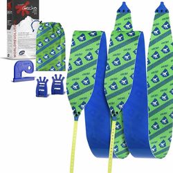Gecko Premium Standard Ski Skins | Adjustable ski Length | with Knife, pre-Mounted Front and end Systems, Skin Pocket | Climbing Skin | Touring Skin |