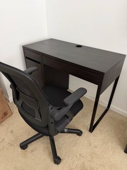 Desk + Office Chair + Drawer Organizer