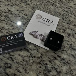 MOISSANITE EARRINGS SILVER PIECE