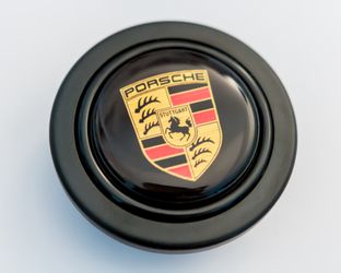 Porsche Crest Horn Button Momo OMP Sparco NRG 911 964 993 996 997 924 944 914 Carrera Turbo Nardi Personal