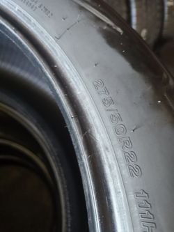 22 INCH TIRE 275/50R22 BRIDGESTONE ALENZA