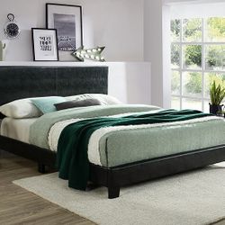 "Black Platform Bed Frame Twin/Full/Queen/King Available Brand New Pay Upon Delivery!
"
