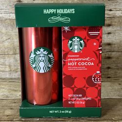 Starbucks Peppermint Travel Mug Set