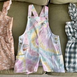 Lot of 3 girls jumpsuits rompers 365kids size 6 and Rachel Zoe size 7 In excellent condition 