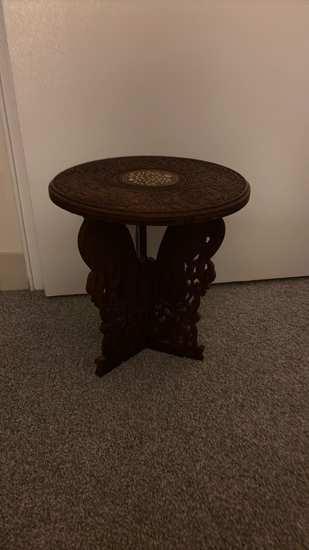 A Small Table With Design
