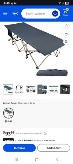 REDCAMP Oversized Camping Cot 500lb XL 33.5"