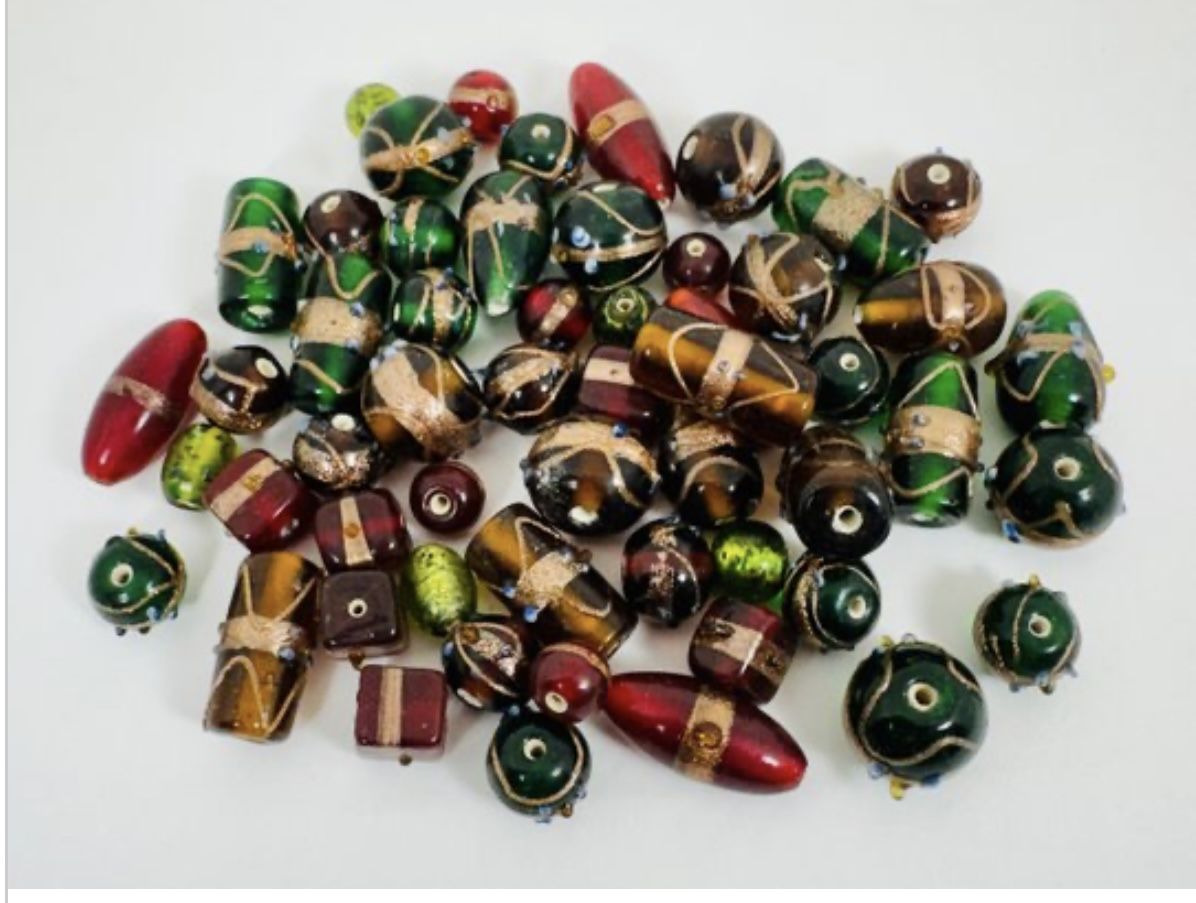 50 Vintage Lampwork Beads