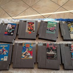 NES 8-Game Lot - Mike Tyson’s Punch-Out!!, Paperboy & More