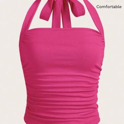 Pink Halter Top