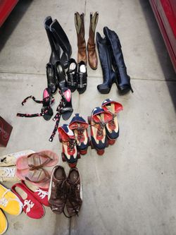 Various Women's Shoes Heels Boots