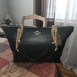 Coach Black Leather Bag