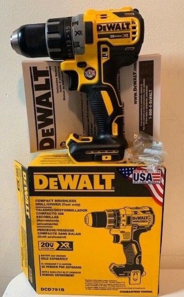 DCD 791, DEWALT DRILL 20V MAX XR (drill only) for Sale in Auburn, WA