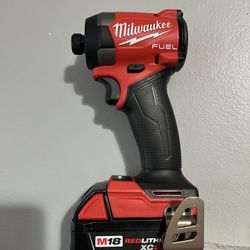 Milwaukee M18 Fuel Impact Driver And Battery