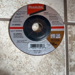 Grinding Wheel 5”x 1/4”x7/8” Brand New