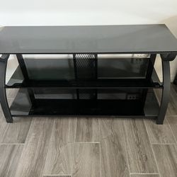 Wrought iron with 3 smoke glass shelves