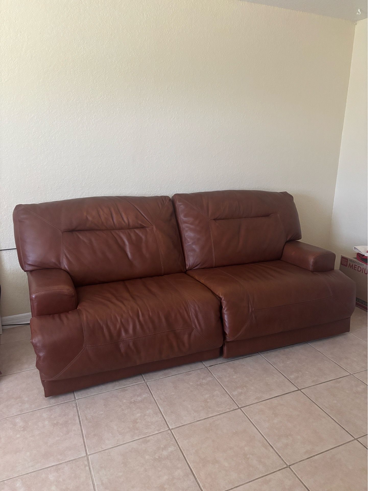 Leather Recliner Couch