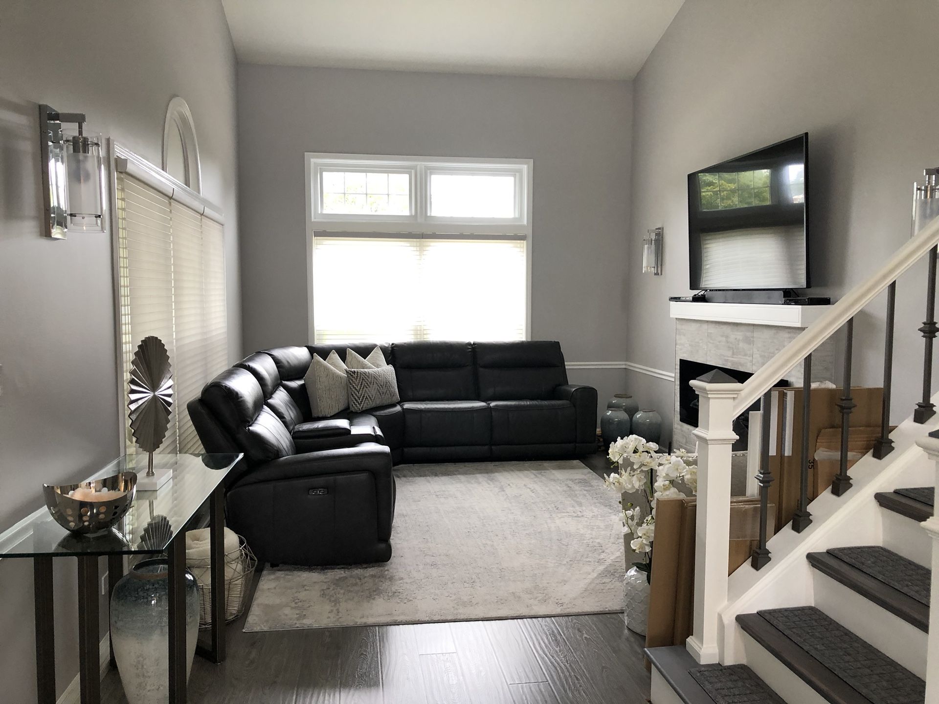 Sectional , Three Recliners