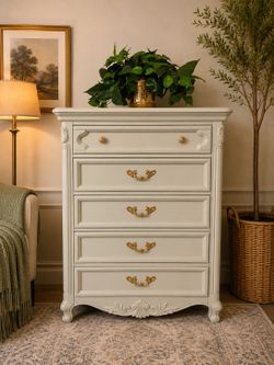 SAGE GREEN DRESSER - CHEST OF DRAWERS