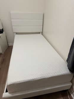 Twin Bed Frame and Mattress