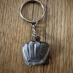 ORIGINAL VINTAGE NEW YORK METS METAL BASEBALL GLOVE CATCHERS MIT KEY CHAIN