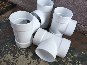 New NDS PVC S&D Tee 4 inches 4P01 white