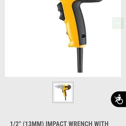 DeWalt Corded Impact 120v 1/2 Inch Driver 