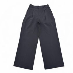 Figs Pro black Womens High Waisted Wide Leg Trousers scrubs