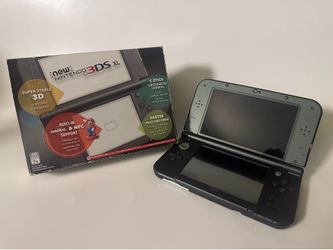 New 3DS Xl Metallic Black Complete in box CIB