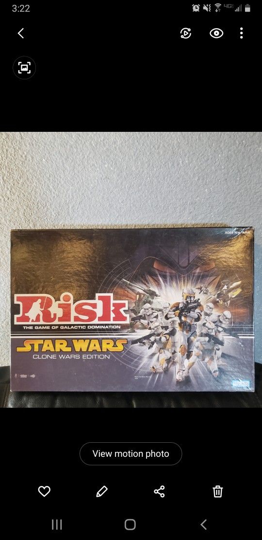 RISK STAR WARS - CLONE WARS EDITION BOARD GAME 2005 PARKER BROTHERS Complete