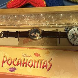 Disney Pocahontas Watch Limited Edition in Wood Display Case and he signature appears to be that of Irene Bedard,