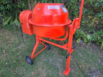 Cement / stucco / mortar mixer. Electric motor 120v. Open box. Delivery available