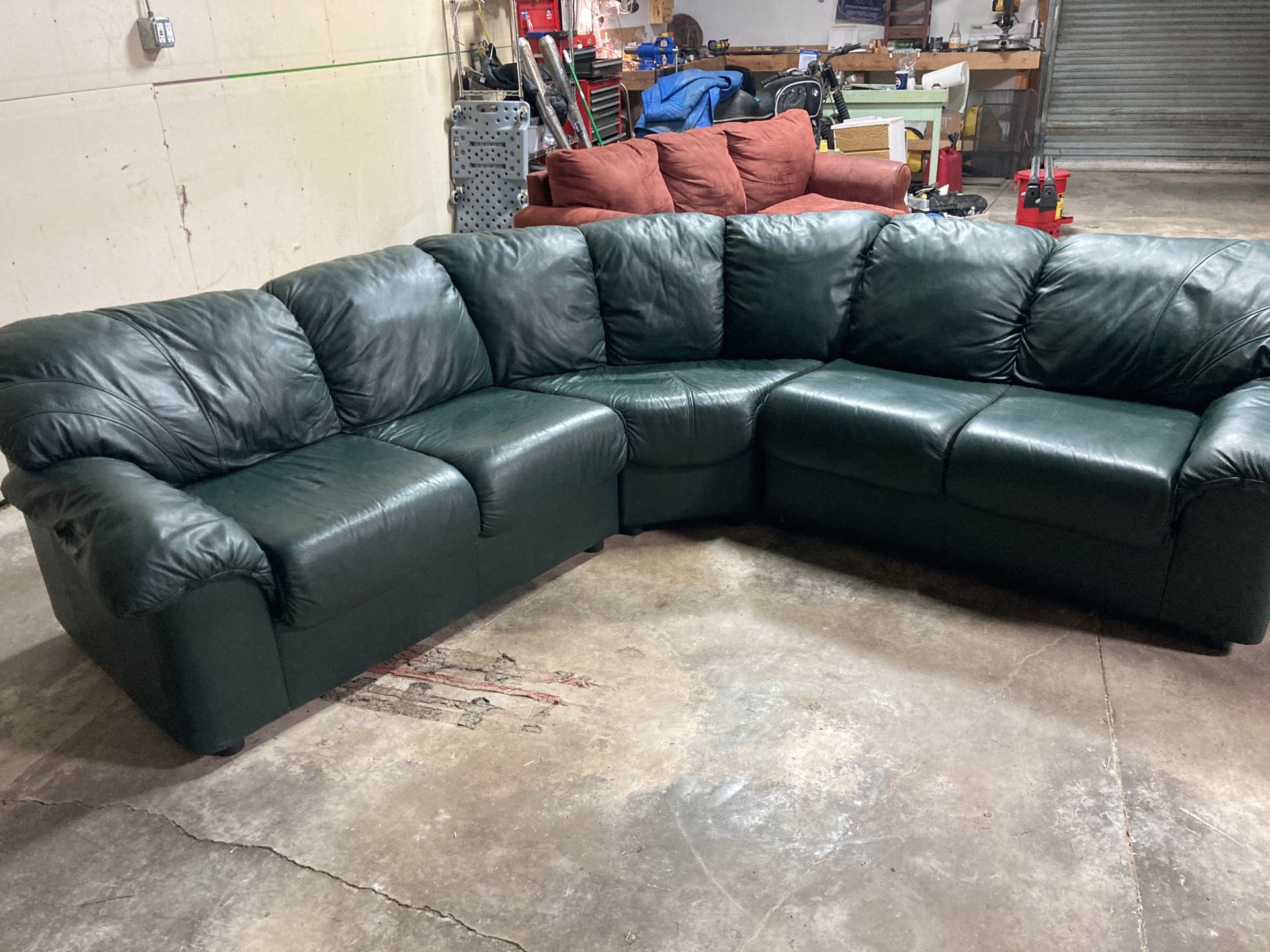 3 Peice, Teal Sectional