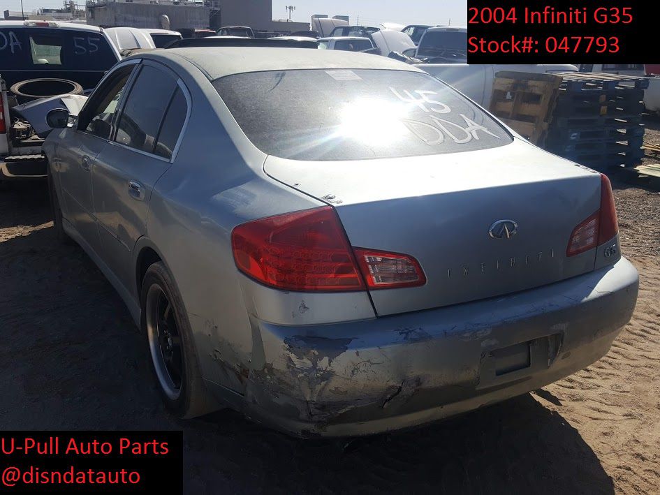 2004 Infiniti G35 @ U-Pull Auto Parts 047793