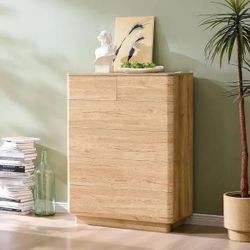 6 Drawer Dresser for Bedroom, 42 Inch Tall Modern Chest of Drawers, Push-to-Open Wood Storgae Organizer with Large Drawers for Bedroom, Living Room, H