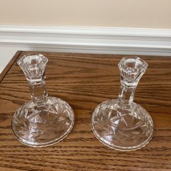 The Lead Crystal Candle holders