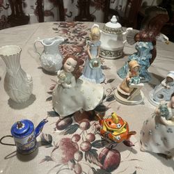 I5 piezas de fina porcelana  diferentes Marcas Antiguedades y De coleccion