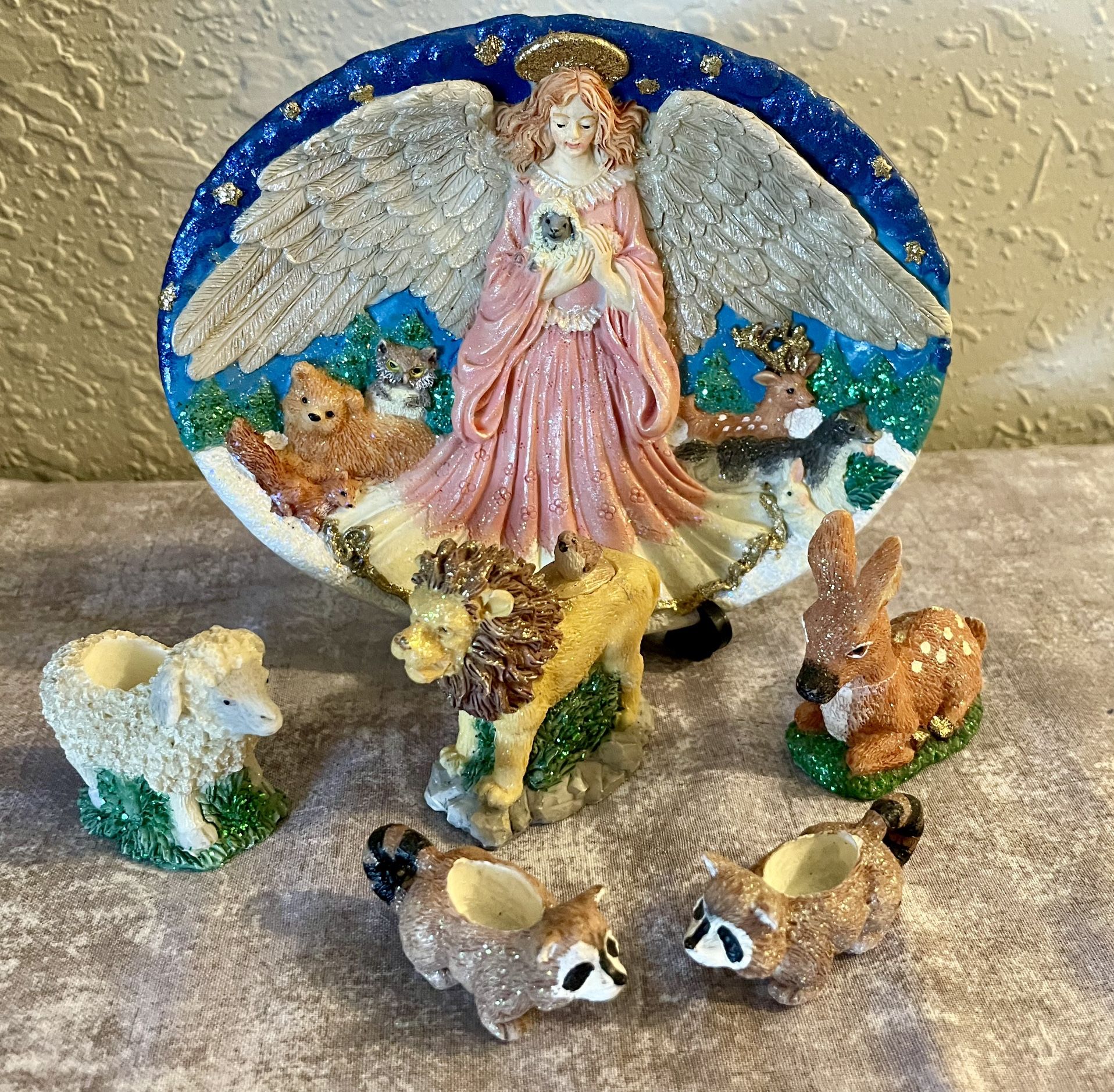 Angel And Animals Miniature Tea Set
