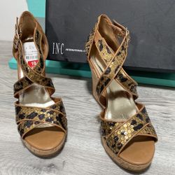 inc international concepts wedge sandal size 10
