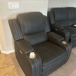 Black Leather Section Set